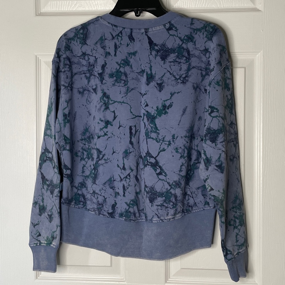 NWT JoyLab Marbled Print Crewneck Sweatshirt & Sweatpants Set - Picture 5 of 9